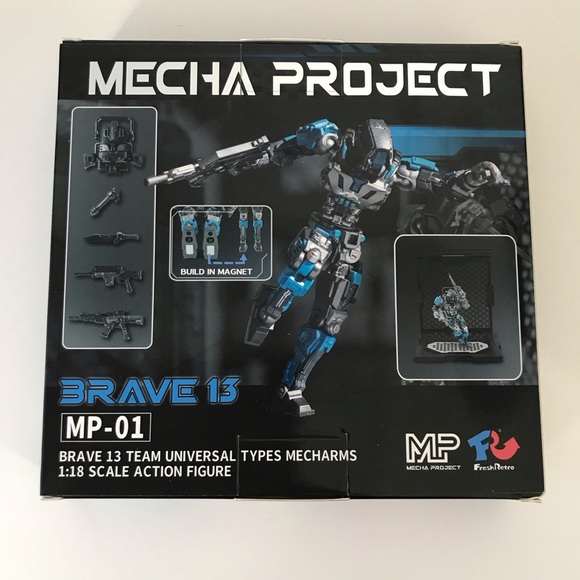 Mecha Project MP 01 Brave 13 Team Mecha Army Robot Action Figure New - Picture 2 of 15
